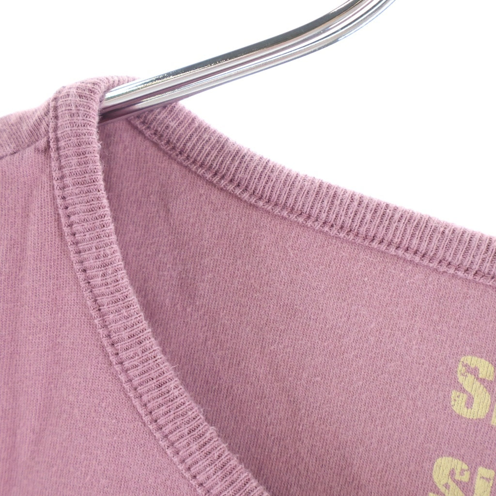 Maison Martin Margiela(メゾンマルタンマルジェラ) フロントポケット コットン 半袖 Tシャツ カットソー #M ピンク レディース