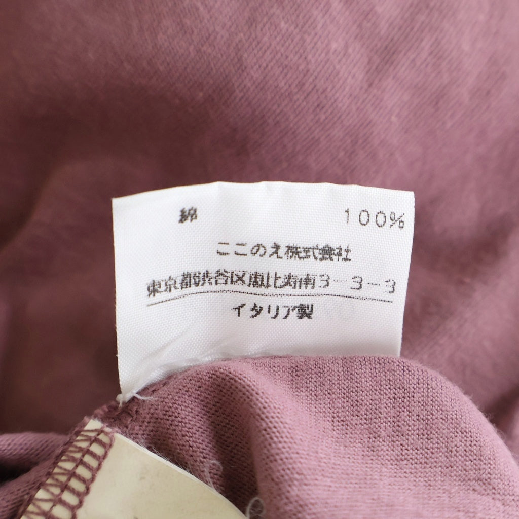 Maison Martin Margiela(メゾンマルタンマルジェラ) フロントポケット コットン 半袖 Tシャツ カットソー #M ピンク レディース