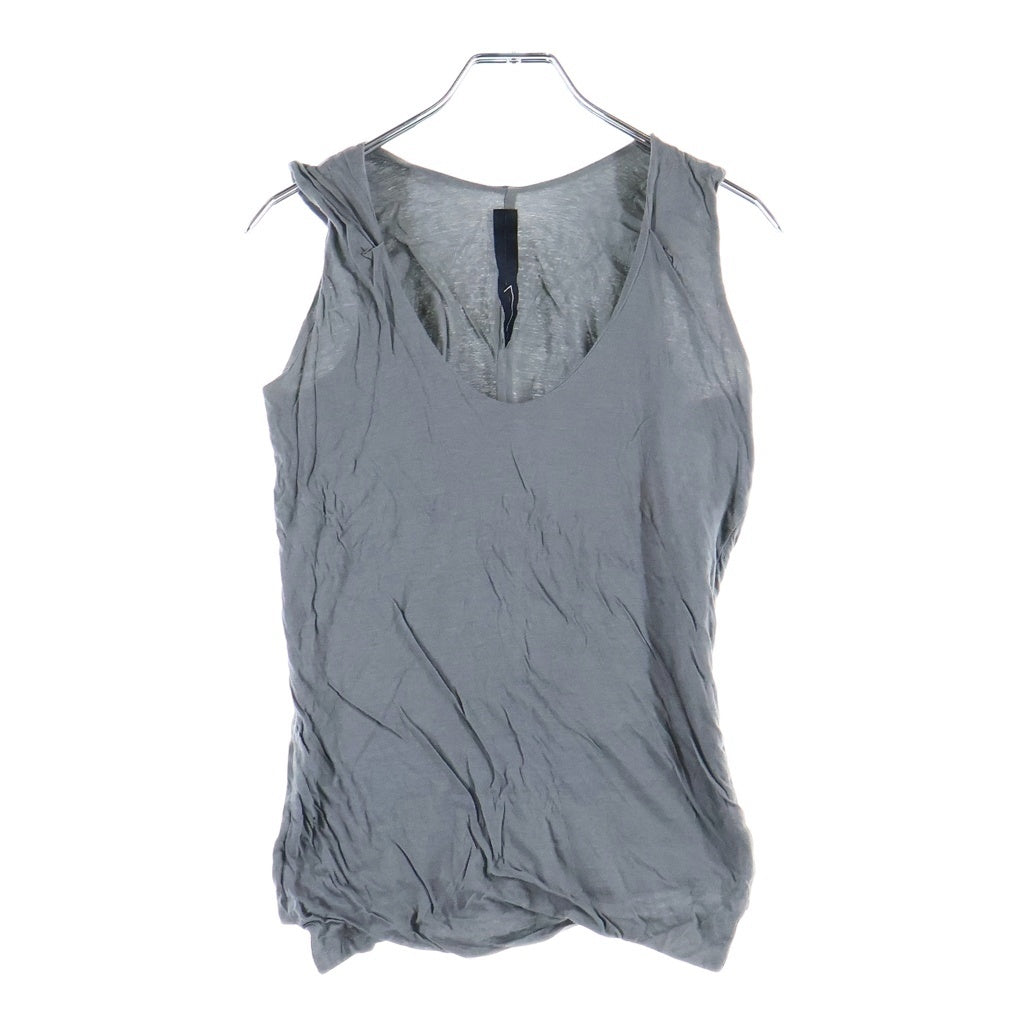Rick Owens DRKSHDW(リックオウエンス ダークシャドウ) コットン タンクトップ ノースリーブ シャツ #S グレー レディース