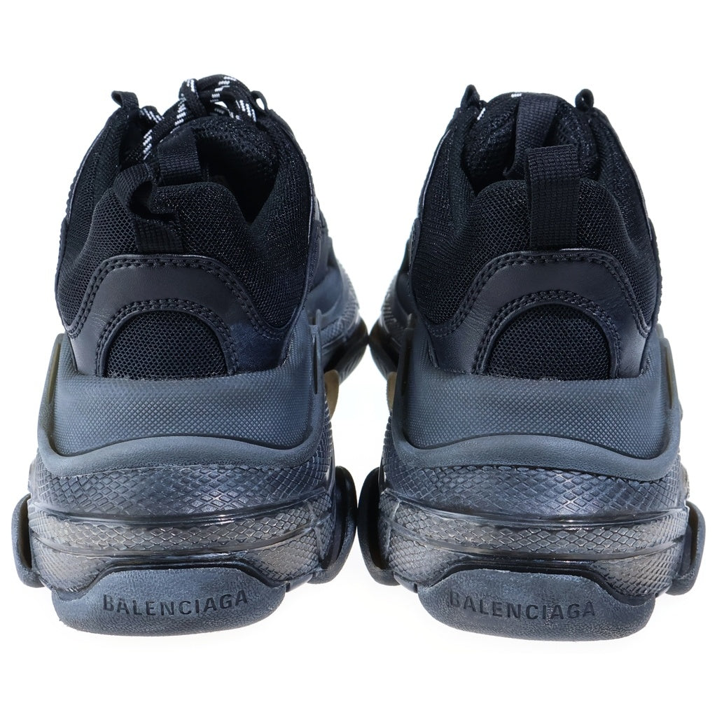 BALENCIAGA(バレンシアガ) Triple S トリプルS メッシュ×レザー ローカットスニーカー シューズ #US7/24.5cm ブラック 544351 レディース