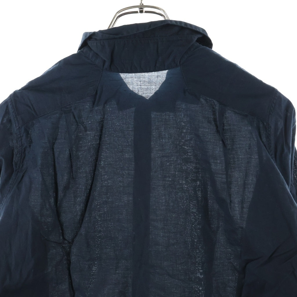 ANN DEMEULEMEESTER(アンドゥムルメステール) 10s インコントロ期 多ボタン 長袖シャツ ブラウス ブラック レディース
