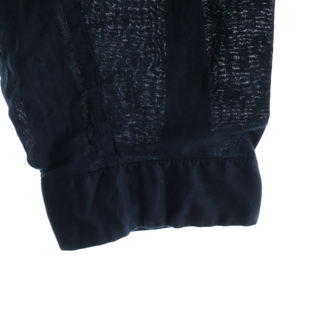 ANN DEMEULEMEESTER(アンドゥムルメステール) 10s インコントロ期 多ボタン 長袖シャツ ブラウス ブラック レディース