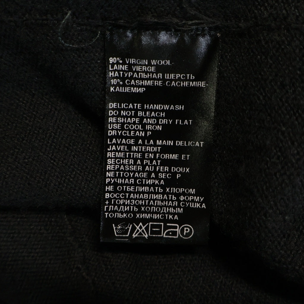 ANN DEMEULEMEESTER(アンドゥムルメステール) ウールニット ナポレオンジャケット 変形 ブラック レディース