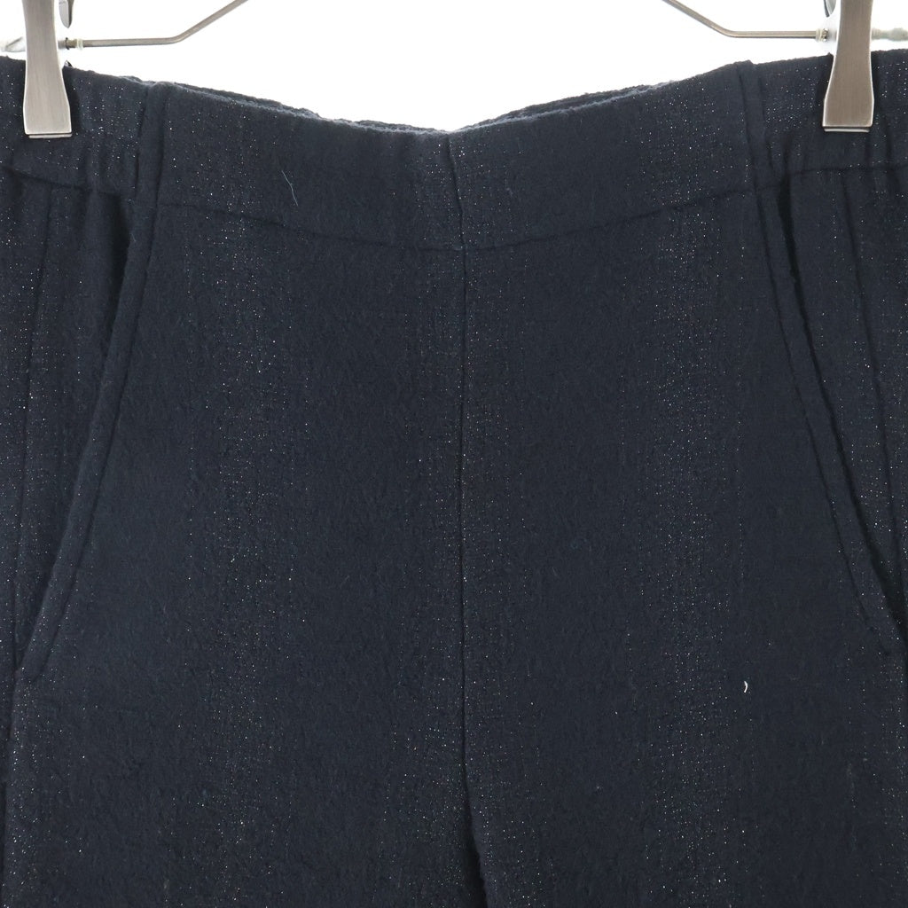 ANN DEMEULEMEESTER(アンドゥムルメステール) 10s インコントロ期 ウールナイロン スウェットパンツ ブラック レディース