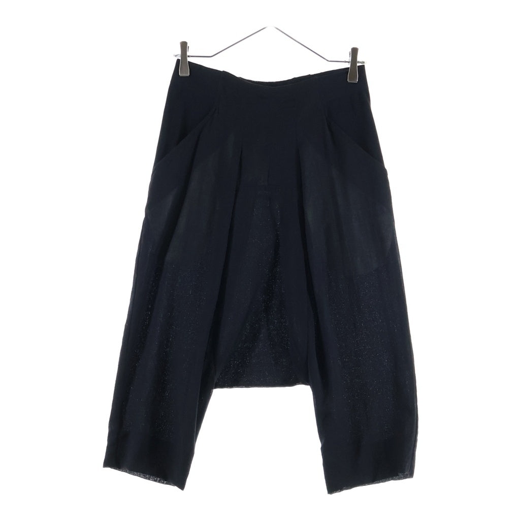 Rick Owens(リックオウエンス) 11SS archive サルエルパンツ ウエストゴム ウール ナイロン ブラック RP 8340 レディース