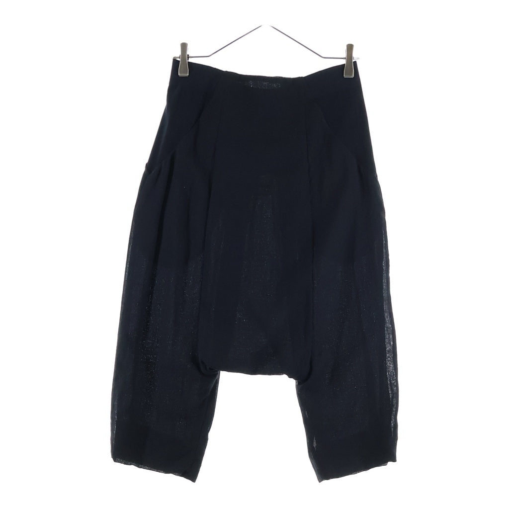 Rick Owens(リックオウエンス) 11SS archive サルエルパンツ ウエストゴム ウール ナイロン ブラック RP 8340 レディース