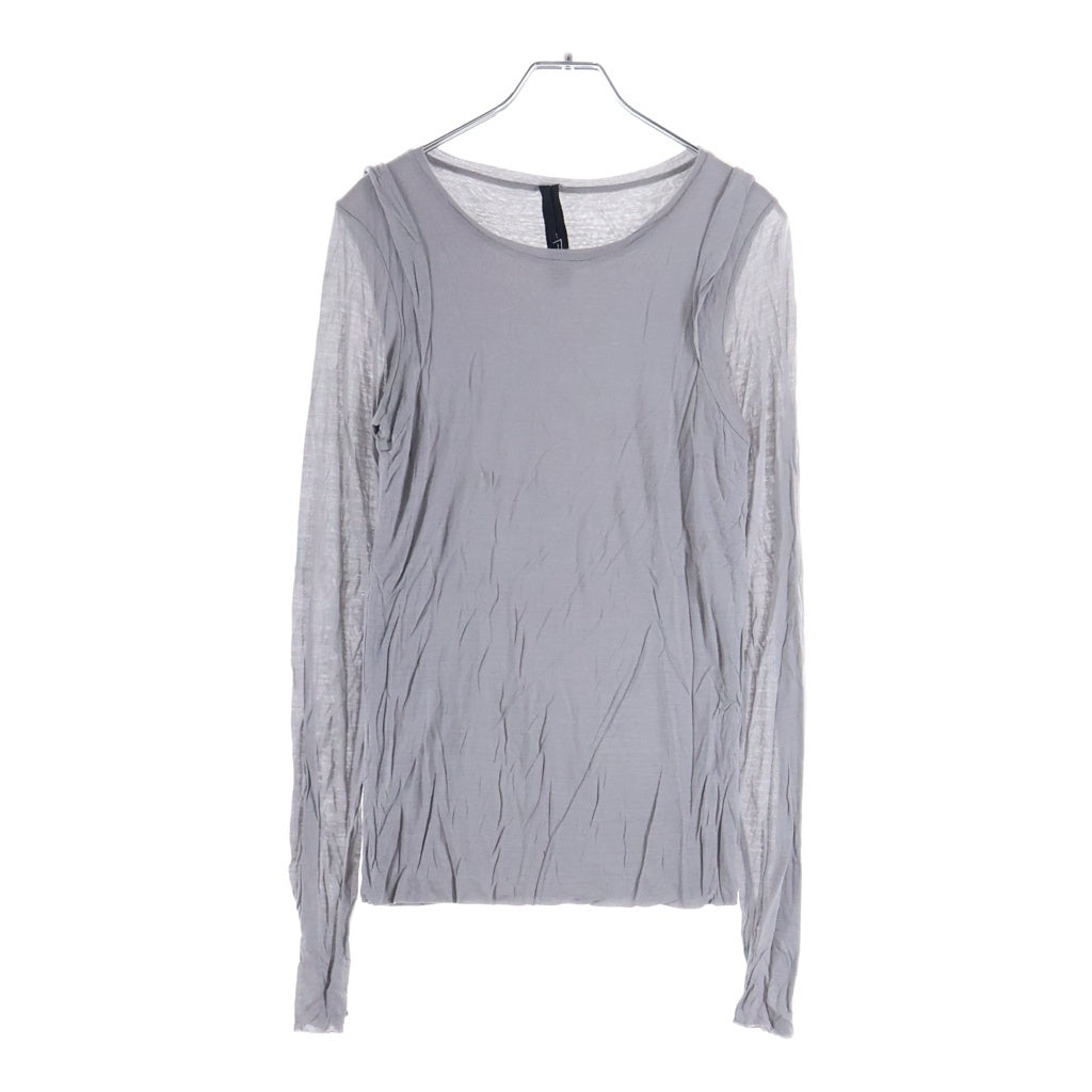 Rick Owens(リックオウエンス) 長袖トップス 無地 グレー モダール 3M461/4 レディース
