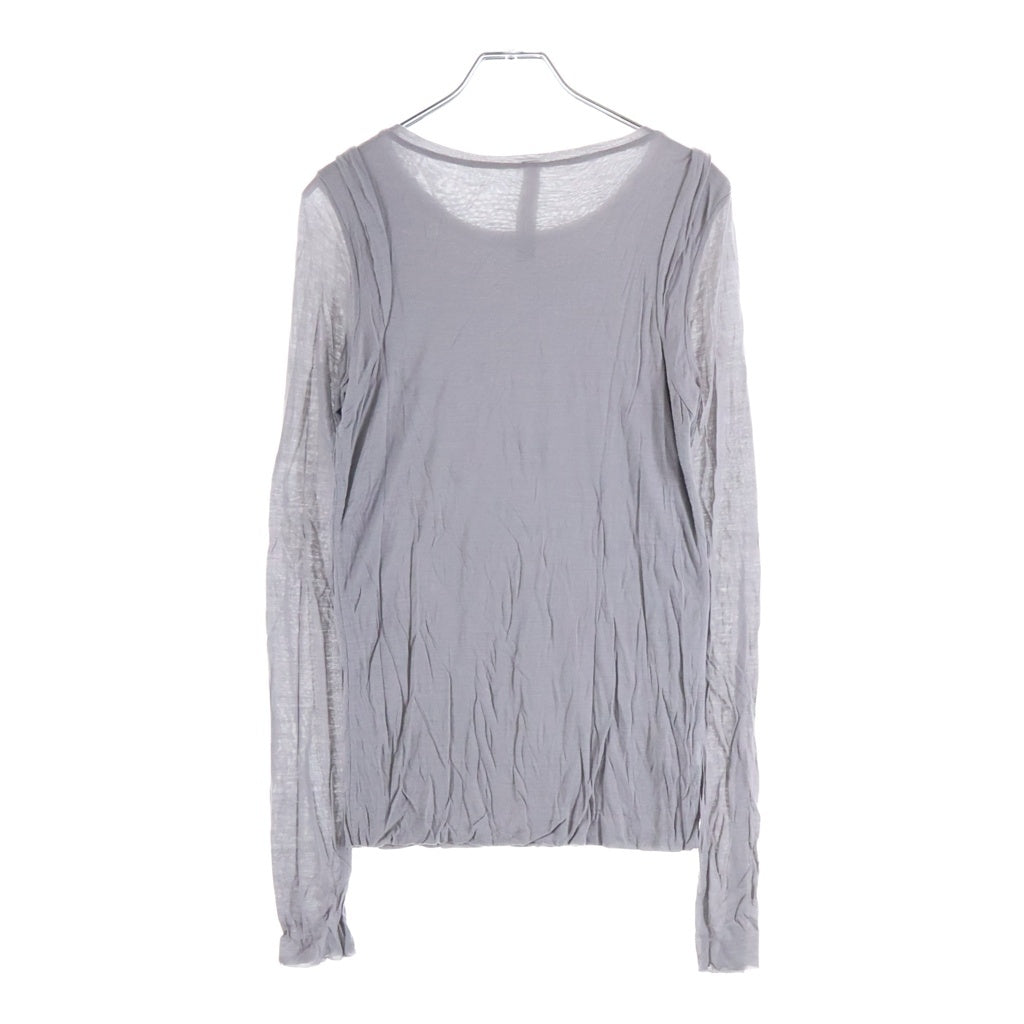 Rick Owens(リックオウエンス) 長袖トップス 無地 グレー モダール 3M461/4 レディース