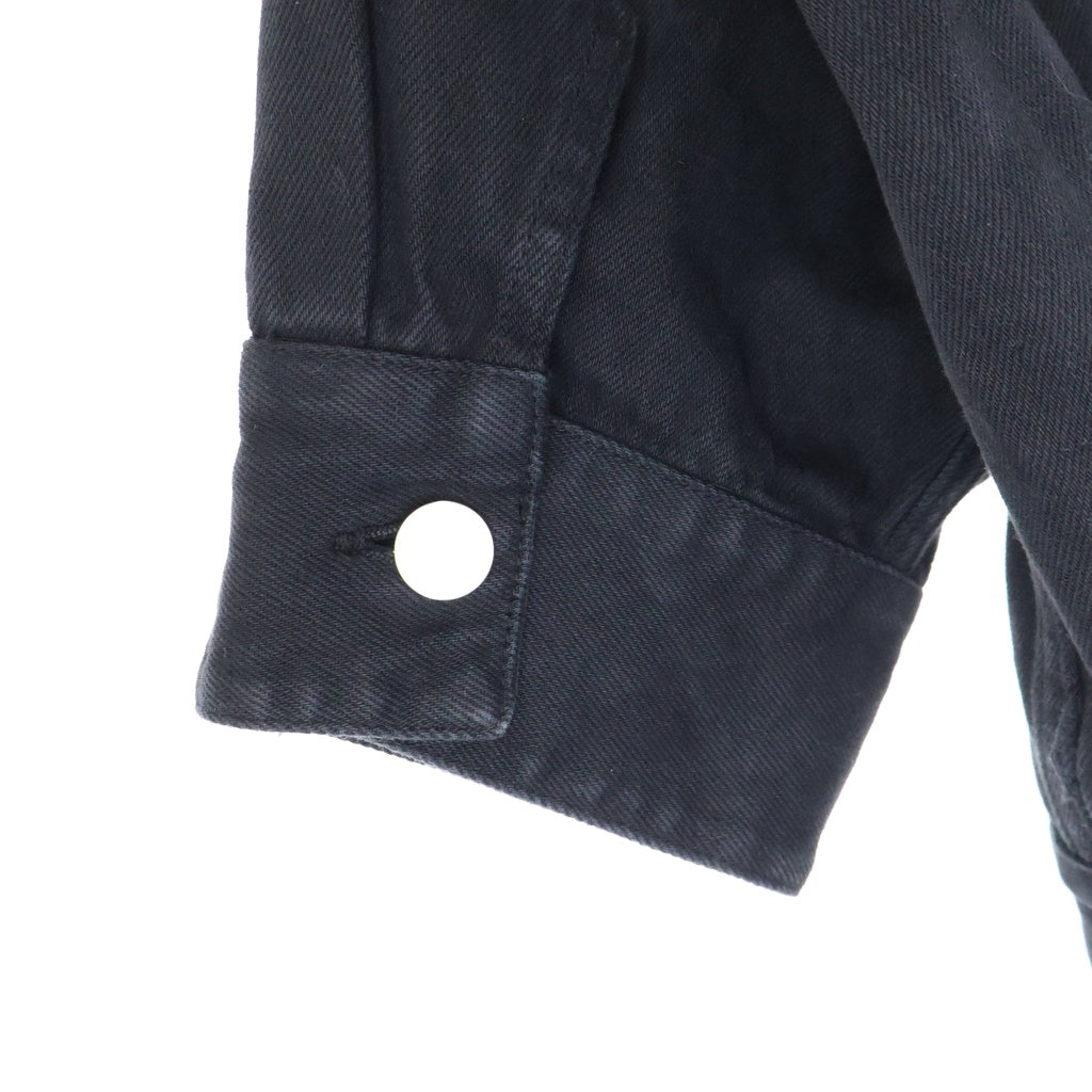 RAF SIMONS(ラフシモンズ) 22SS Oversized Solemn-X denim jacket オーバーデニムジャケット ブラック 221-723