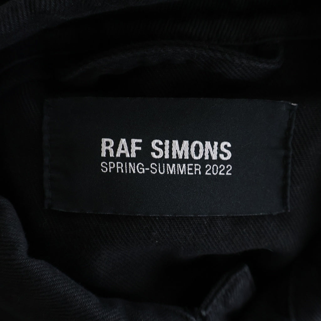 RAF SIMONS(ラフシモンズ) 22SS Oversized Solemn-X denim jacket オーバーデニムジャケット ブラック 221-723
