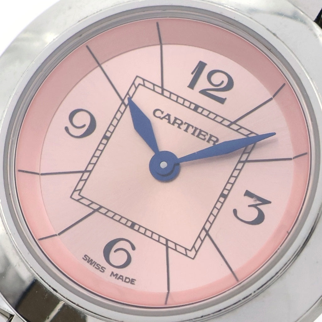 Cartier(カルティエ) ミスパシャ ピンク文字盤 SS/QZ ステンレス クォーツ 電池式 腕時計 W3140008 レディース