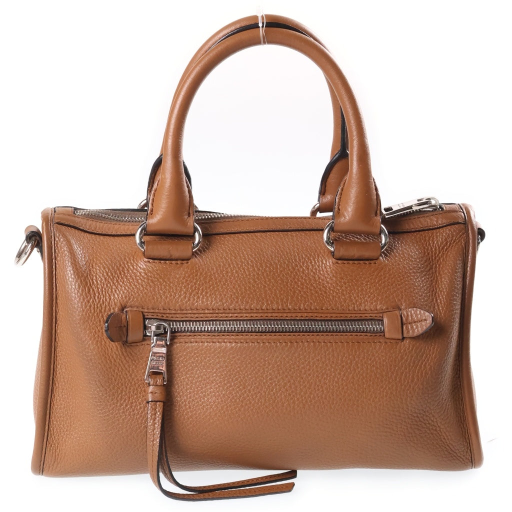 PRADA(プラダ) ショルダーバッグ ハンドバッグ レザー 2WAY シルバー金具 ブラウン 1BB022 レディース