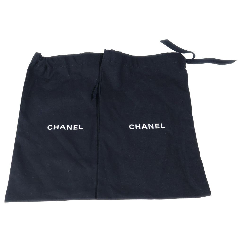 CHANEL(シャネル) バレリーナ スエード フラットシューズ バレエシューズ パンプス #38 ブルー G02819 レディース