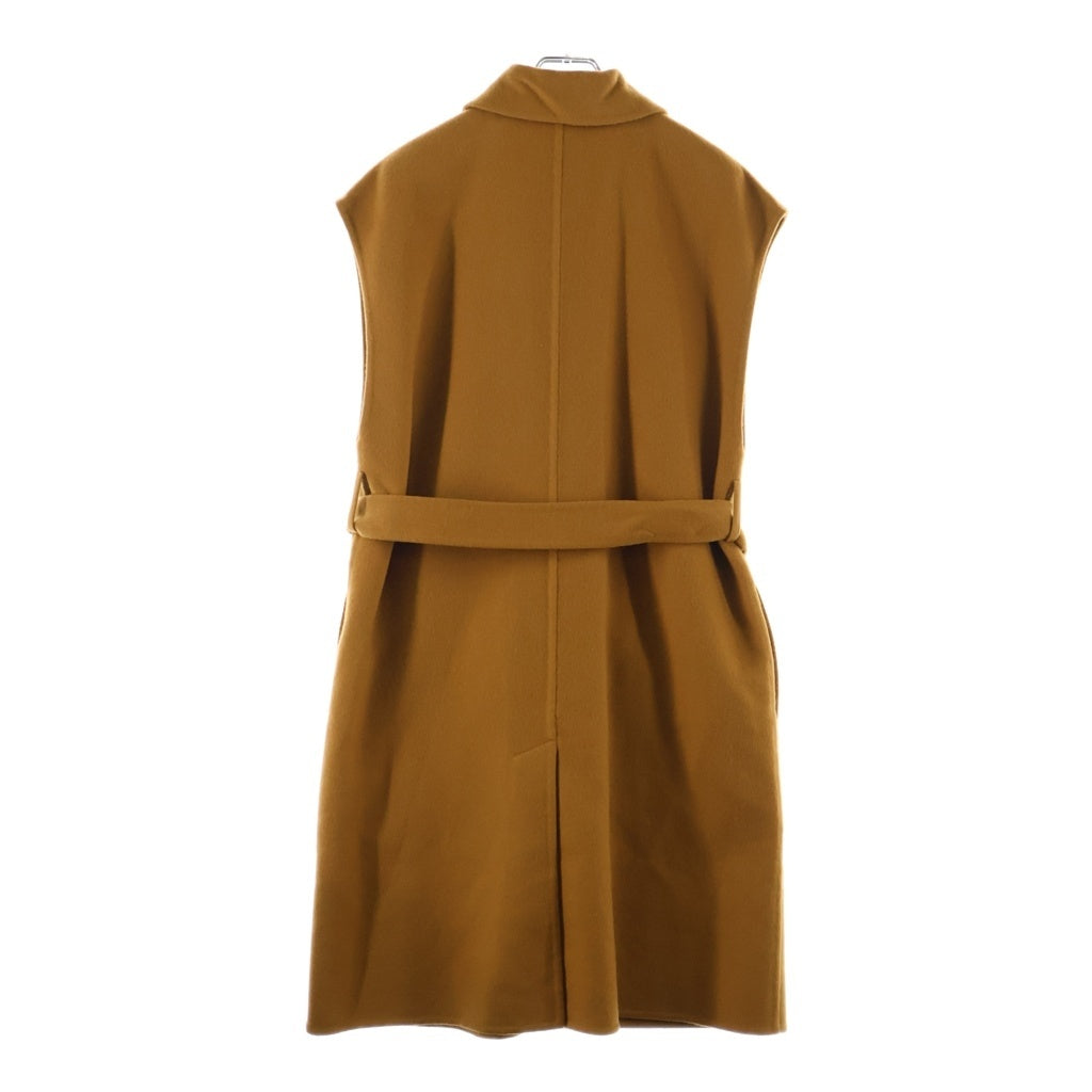 HERMES(エルメス) 24AW セリエボタン カシミヤ ロングベスト ブラウン 4H0101DA レディース