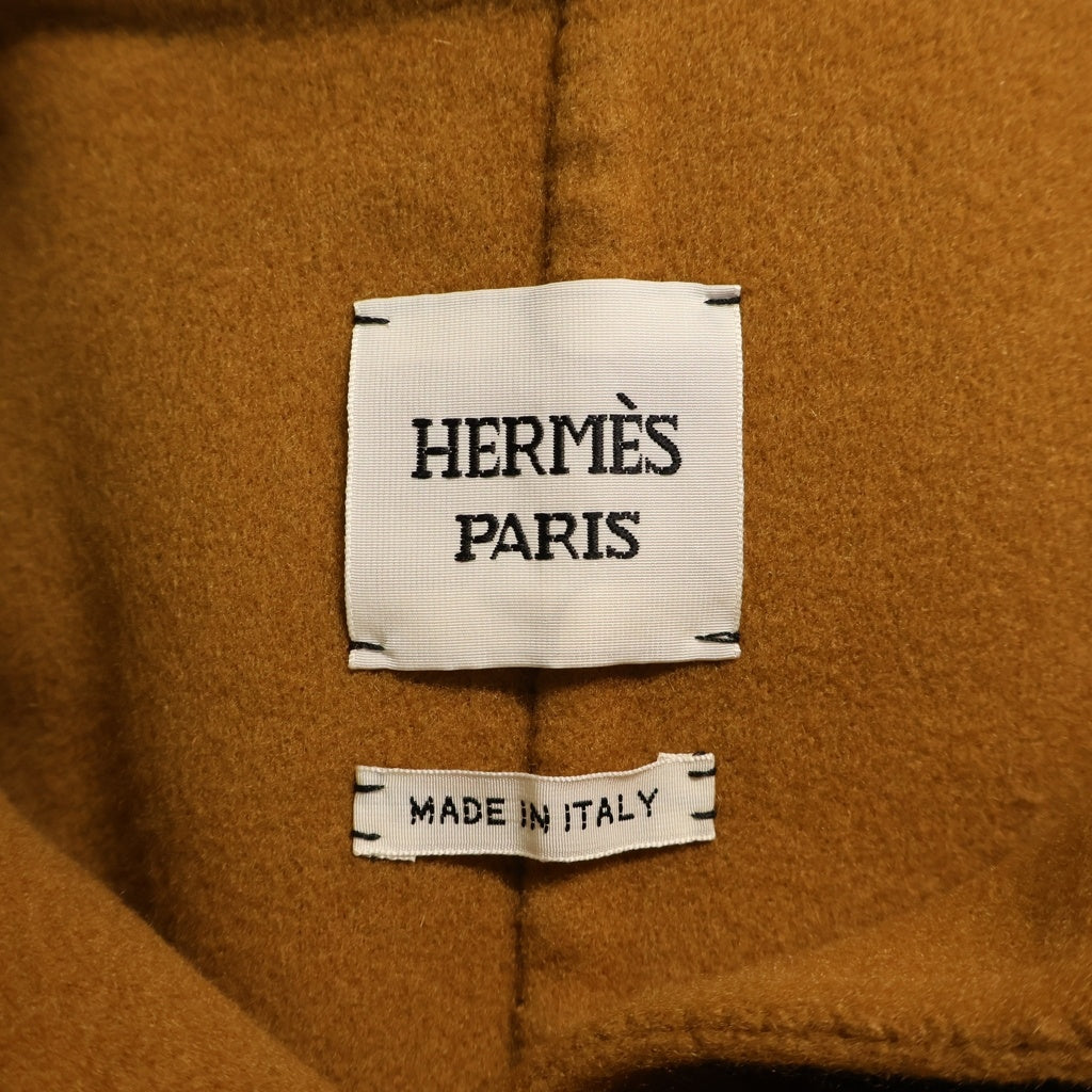 HERMES(エルメス) 24AW セリエボタン カシミヤ ロングベスト ブラウン 4H0101DA レディース