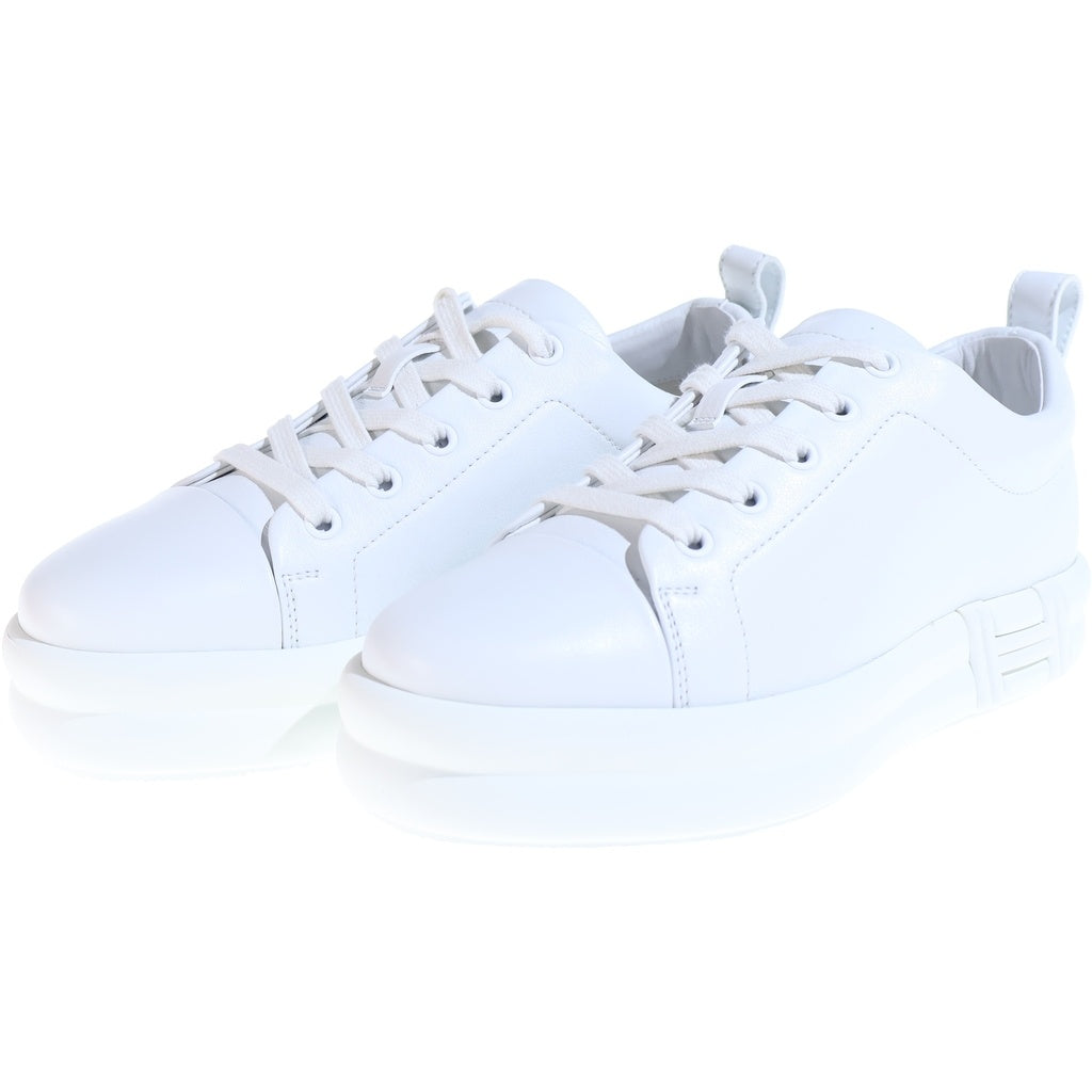 HERMES(エルメス) ハッピー ローカットスニーカー ホワイト レザー レディース