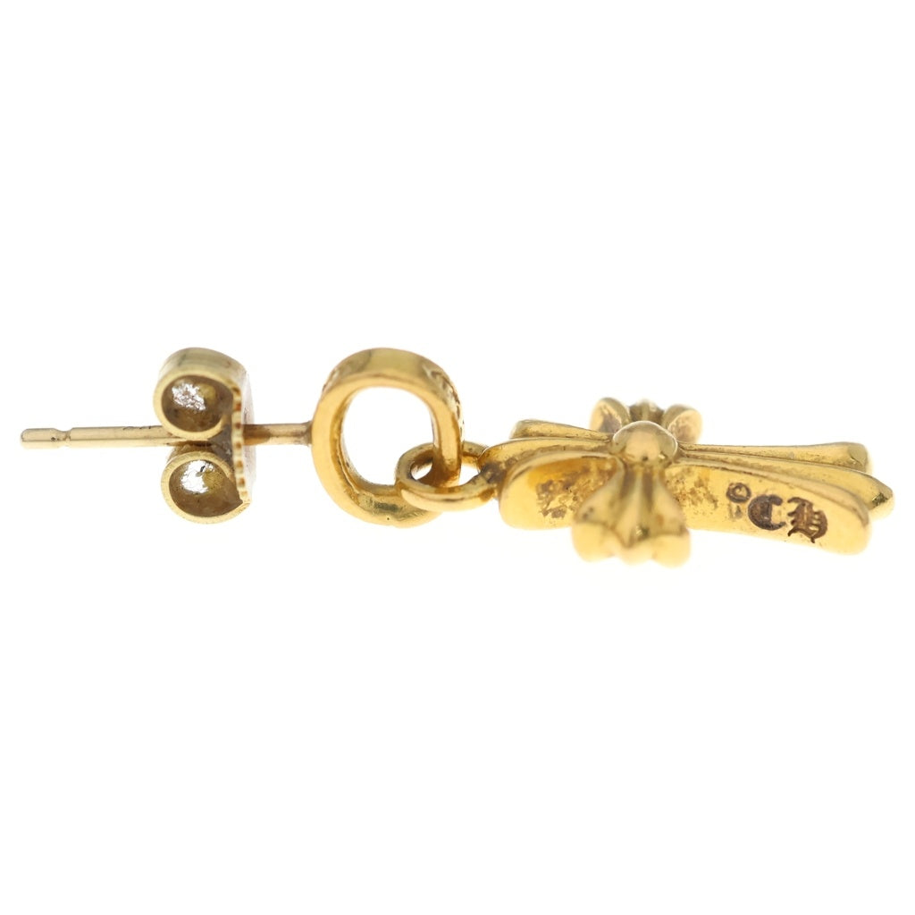 CHROME HEARTS(クロムハーツ) 22K BBY F PPRCHN P/DIA ベイビーファットクロス ドロップピアス PAVEダイヤ ゴールド BCA018