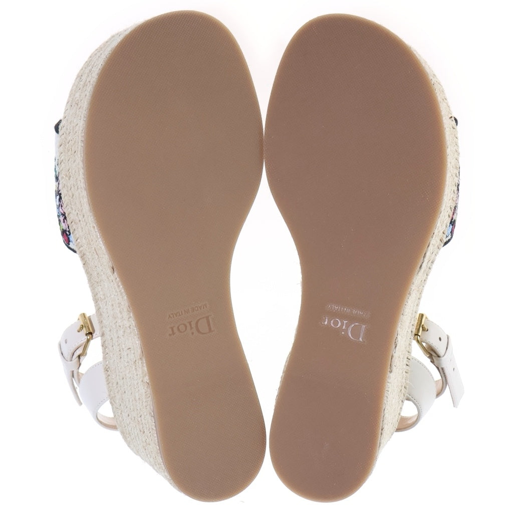 DIOR(ディオール) Dioriviera Dway ウェッジスライド ウェッジソールサンダル ミュール エスパドリーユ ベージュ KDO700BAN_S84W レディース