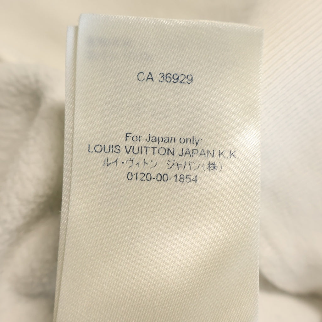 LOUIS VUITTON(ルイヴィトン) 21AW ダミエ プリンテッド クルーネック プルオーバー スウェット トレーナー ホワイト/グリーン RW2129 IHN HLY30W