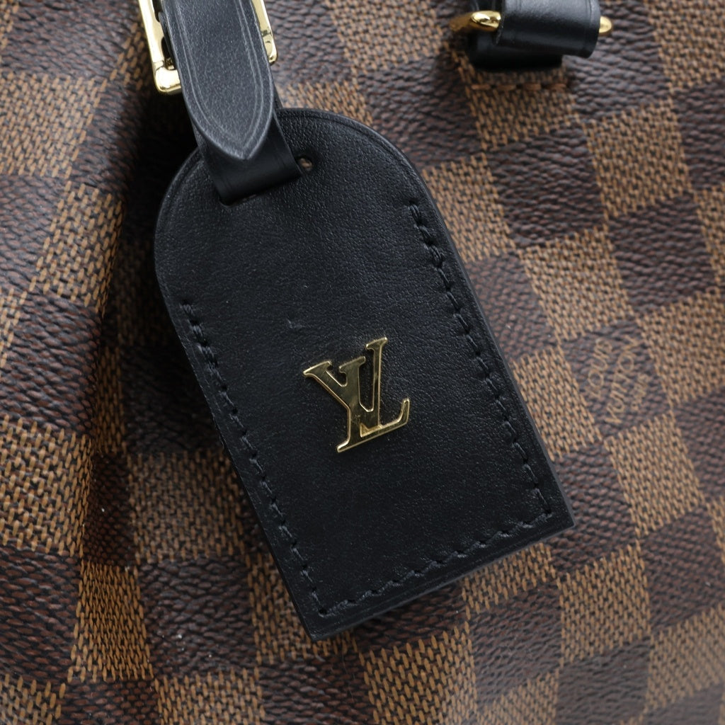LOUIS VUITTON(ルイヴィトン) ダミエ オデオンPM PVC レザー ゴールド金具 2WAY ハンドバッグ ショルダーバッグ ICタイプ ブラウン N45282 レディース