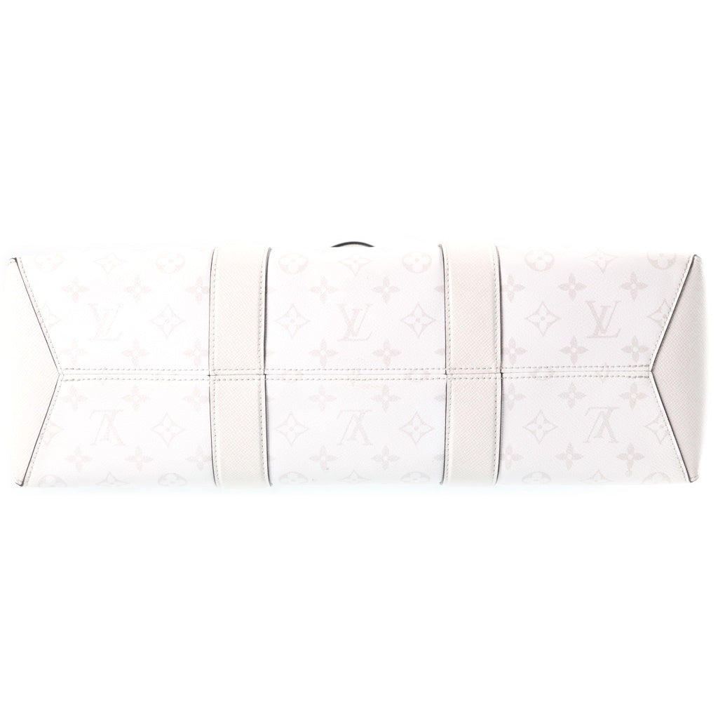 LOUIS VUITTON(ルイヴィトン) タイガラマ ウィークエンドトートNM PVC レザー トートバッグ ハンドバッグ ショルダーバッグ ICタイプ ホワイト M30919 レディース