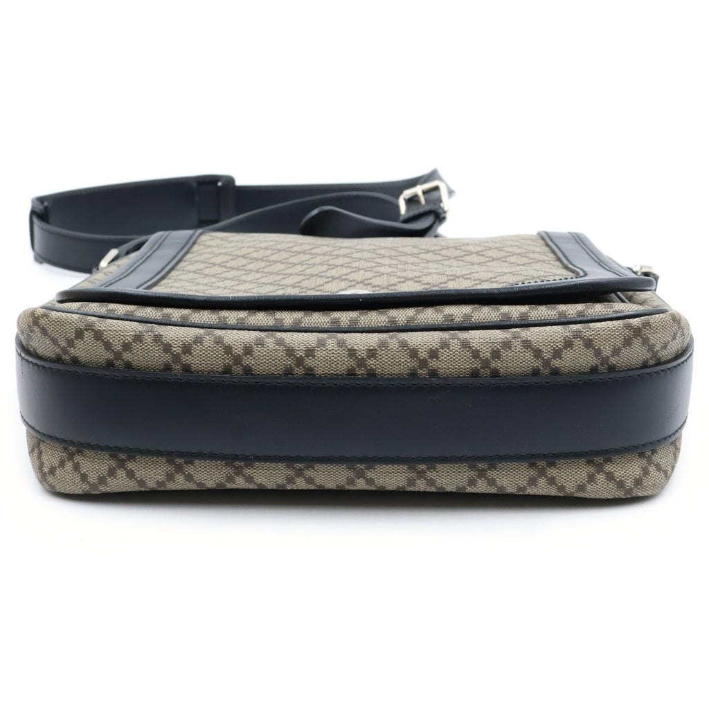GUCCI(グッチ) ディアマンテ PVC レザー ショルダーバック メッセンジャーバッグ ブラック/ブラウン 295679 レディース