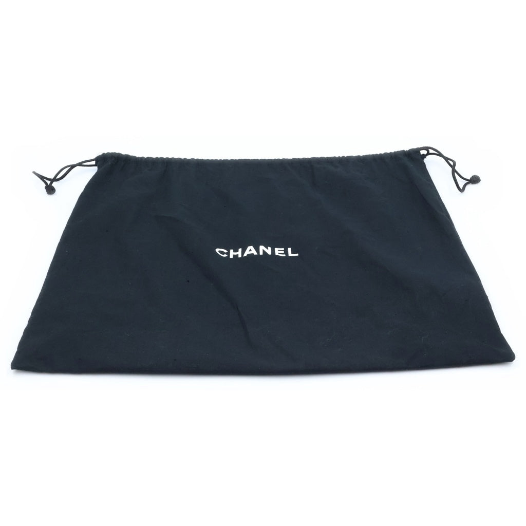 CHANEL(シャネル) チョコバー キャビアスキン シルバー金具 トートバッグ ハンドバッグ ブラック 8番台 レディース