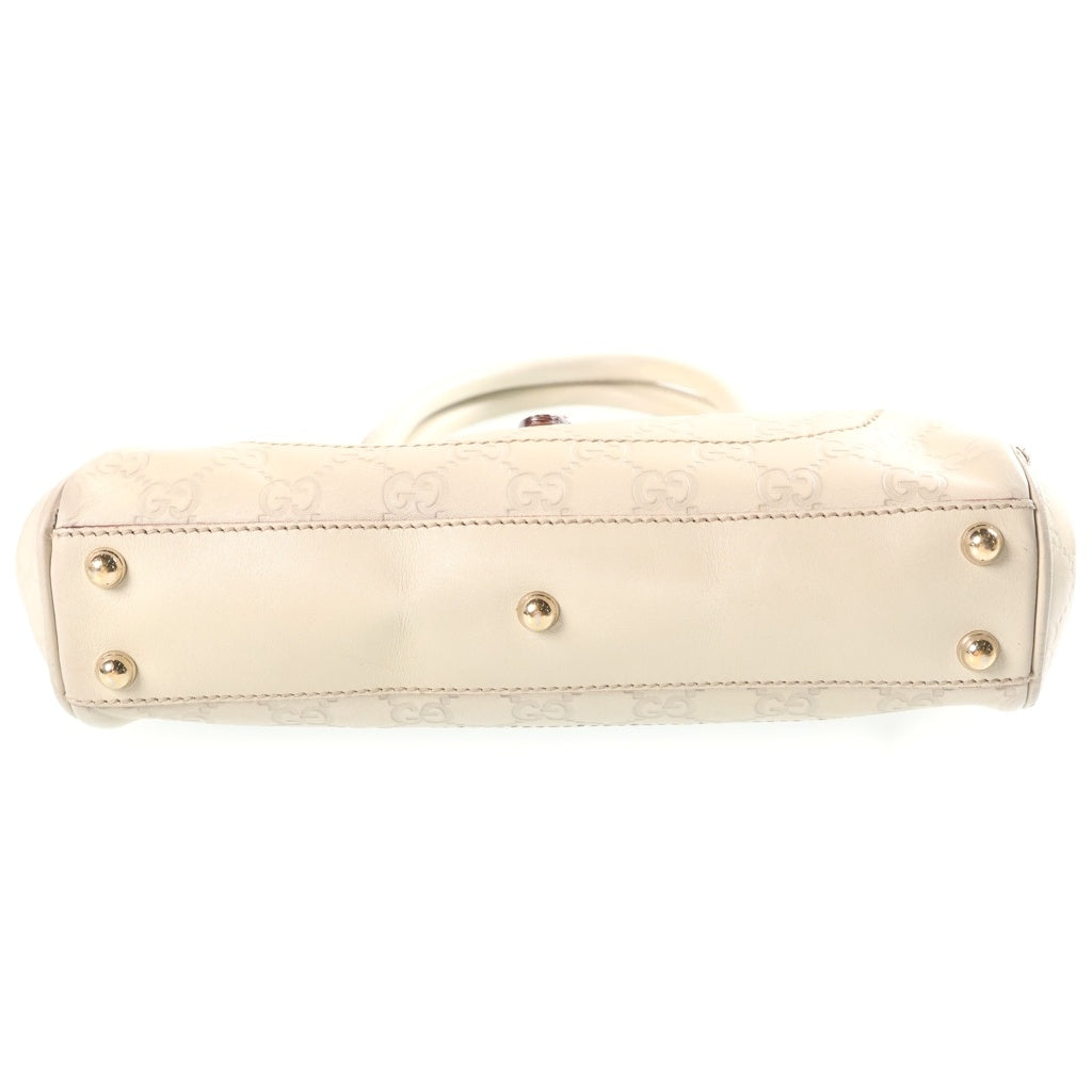 GUCCI(グッチ) ニュージャッキー ハンドバック ショルダーバック GGスプリーム レザー アイボリー 145819 レディース