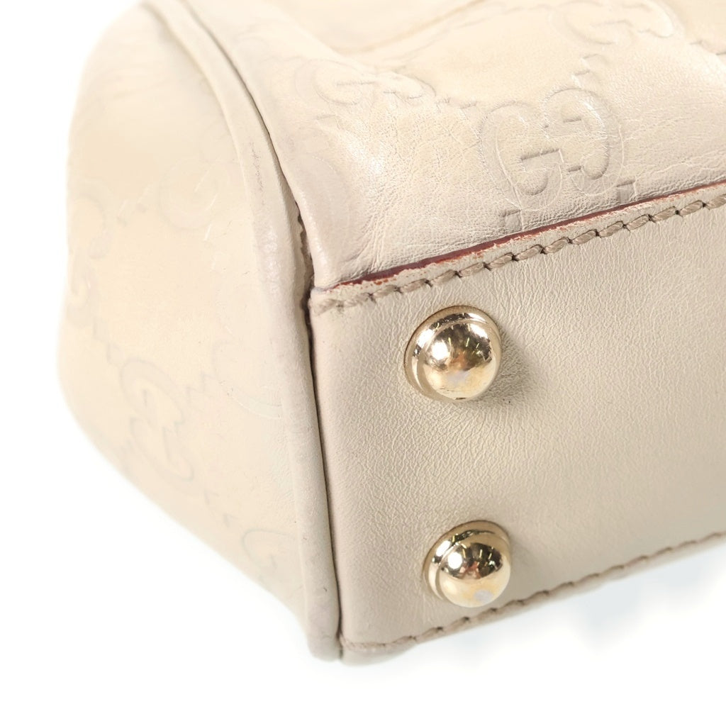 GUCCI(グッチ) ニュージャッキー ハンドバック ショルダーバック GGスプリーム レザー アイボリー 145819 レディース