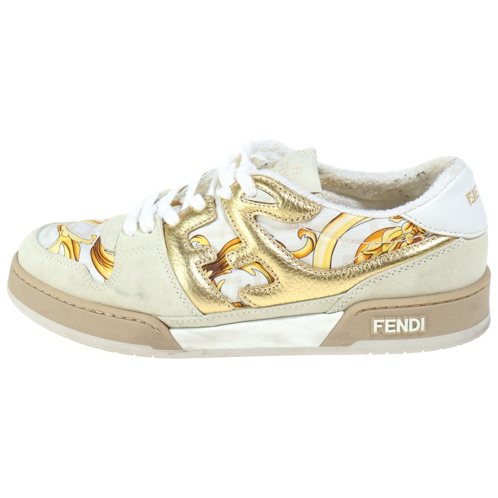FENDI(フェンディ) FENDACE(FENDI×VERSACE) フェンダーチェ ヴェルサーチコラボ スニーカー ベージュ/ブラウン