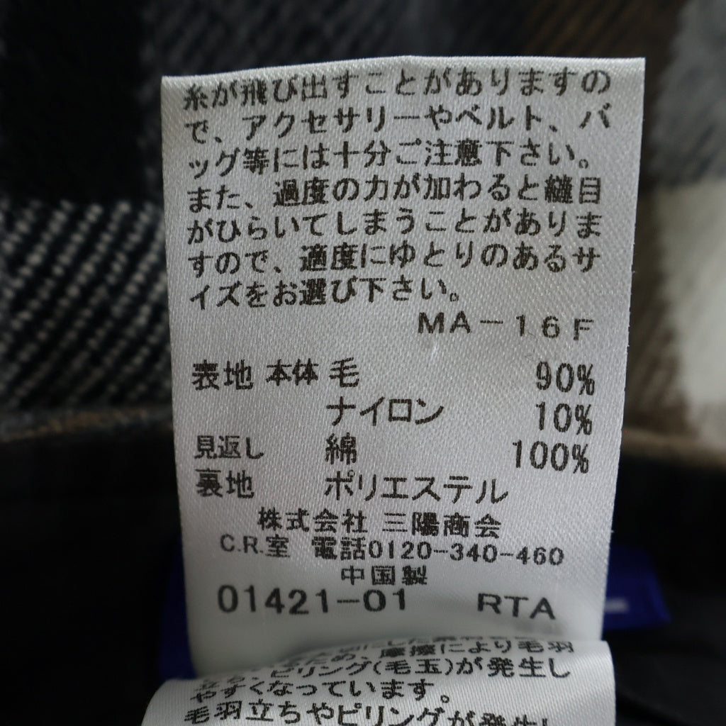 BURBERRY BLUE LABEL(バーバリーブルーレーベル) ショートパンツ チェック ウール グレー/ブラウン レディース