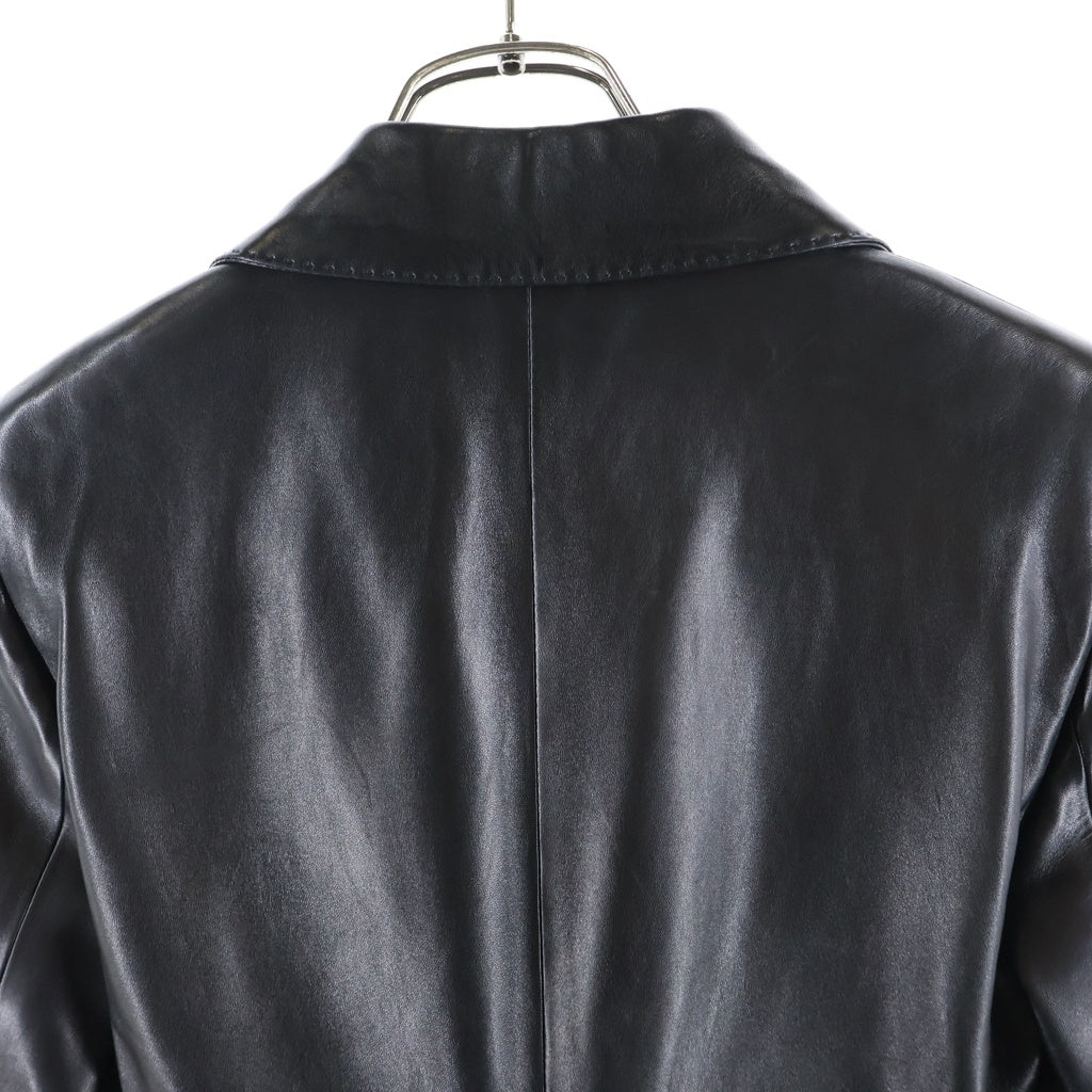 GUCCI(グッチ) シープスキン レザーテーラードジャケット アウター #38 ブラック 232 2944 7507 レディース
