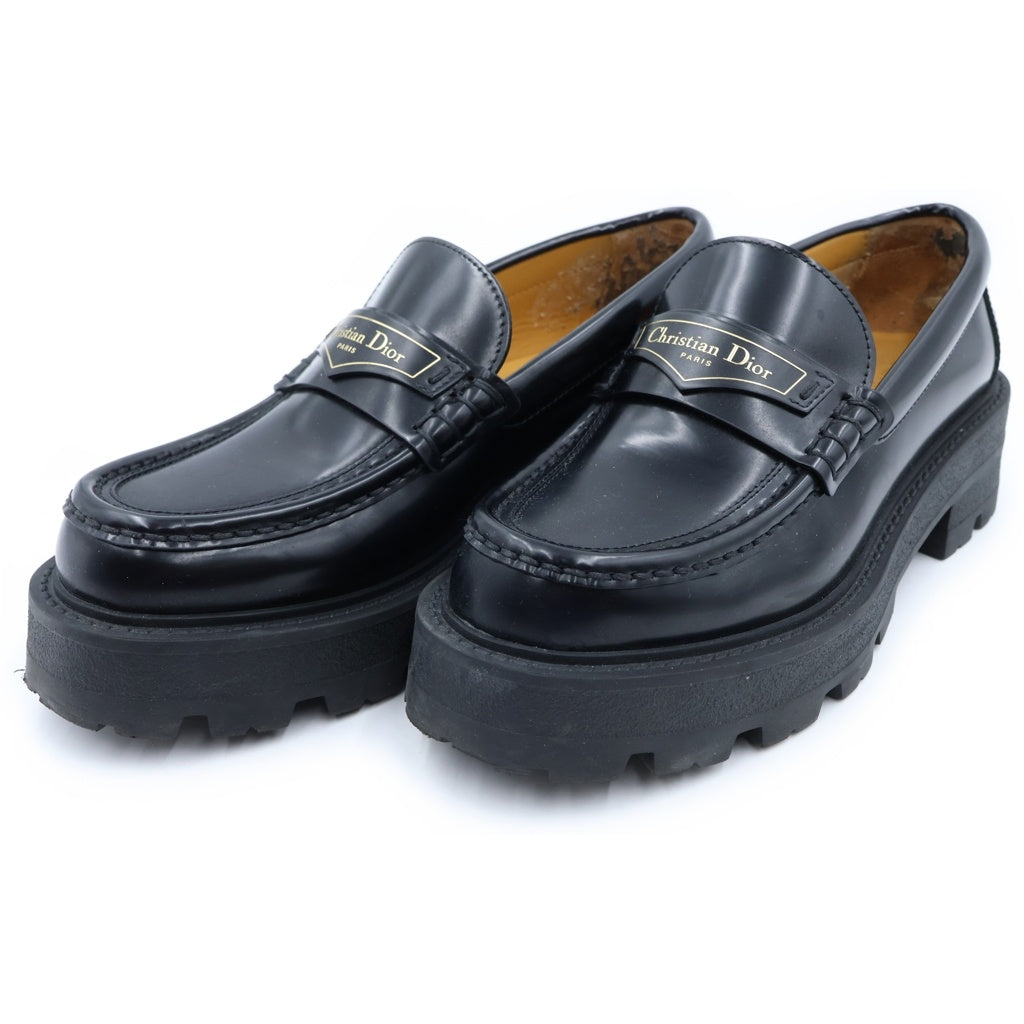 Christian Dior(クリスチャンディオール) DIOR BOY ローファー ブラック レザー KDB862ACA90037 レディース