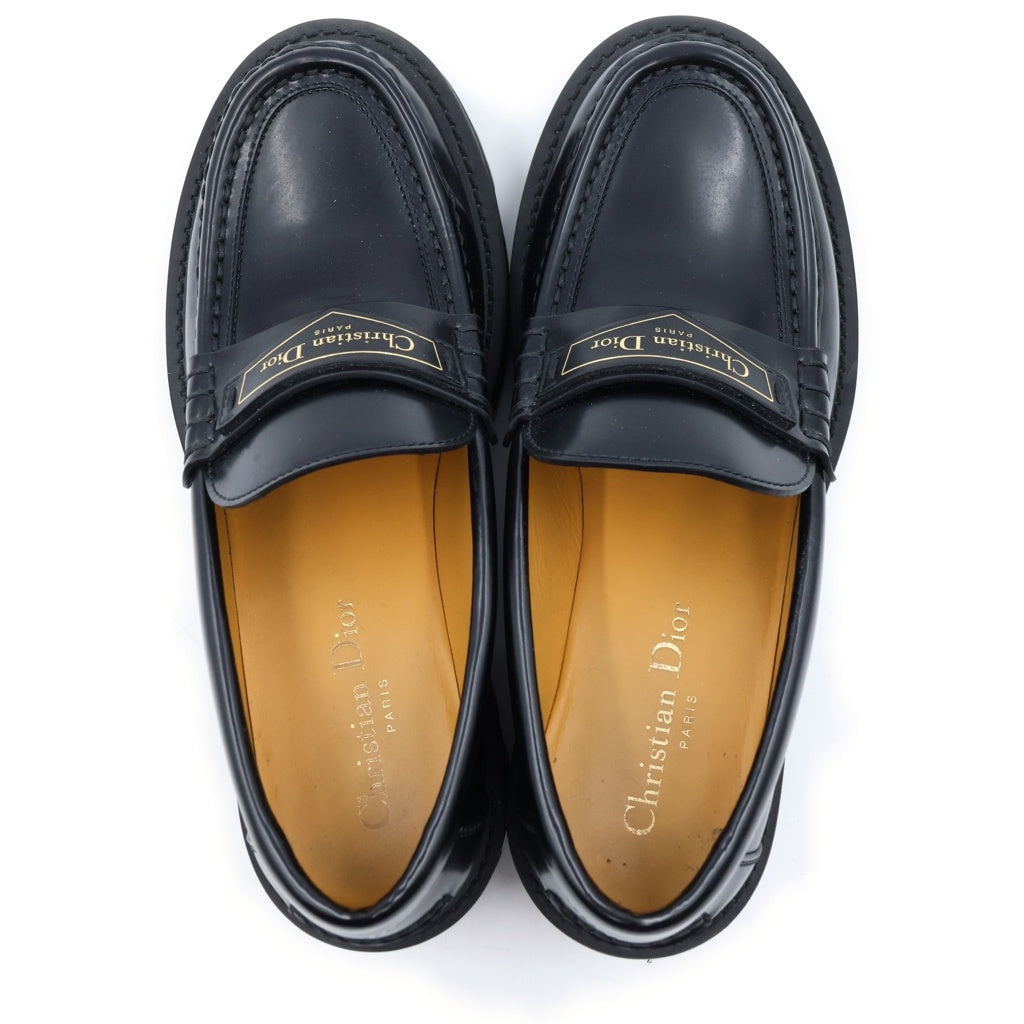 Christian Dior(クリスチャンディオール) DIOR BOY ローファー ブラック レザー KDB862ACA90037 レディース