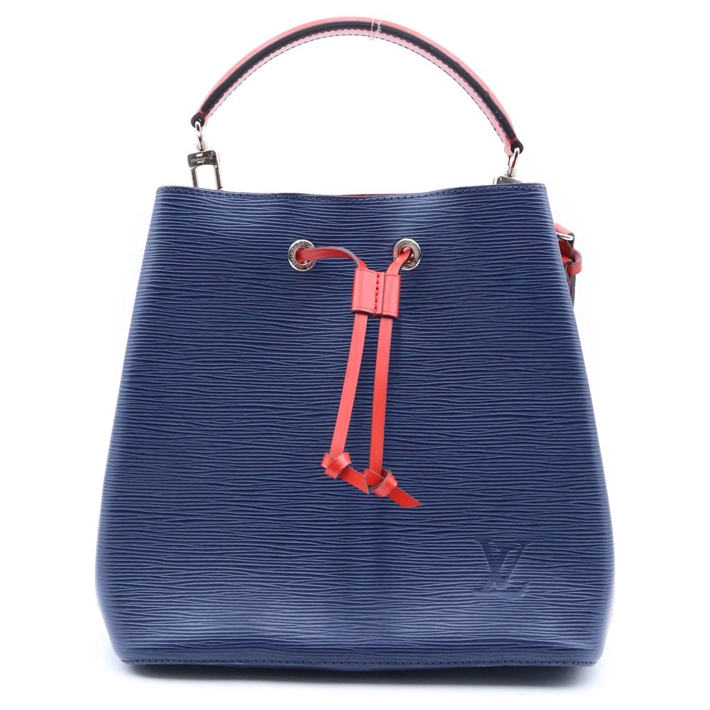 LOUIS VUITTON(ルイヴィトン) ネオノエ エピ アンディゴブルー 2WAYハンドバッグ ショルダーバッグ ネイビー×レッド エピレザー M54367 シルバー金具 レディース
