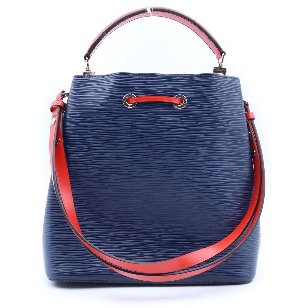 LOUIS VUITTON(ルイヴィトン) ネオノエ エピ アンディゴブルー 2WAYハンドバッグ ショルダーバッグ ネイビー×レッド エピレザー M54367 シルバー金具 レディース