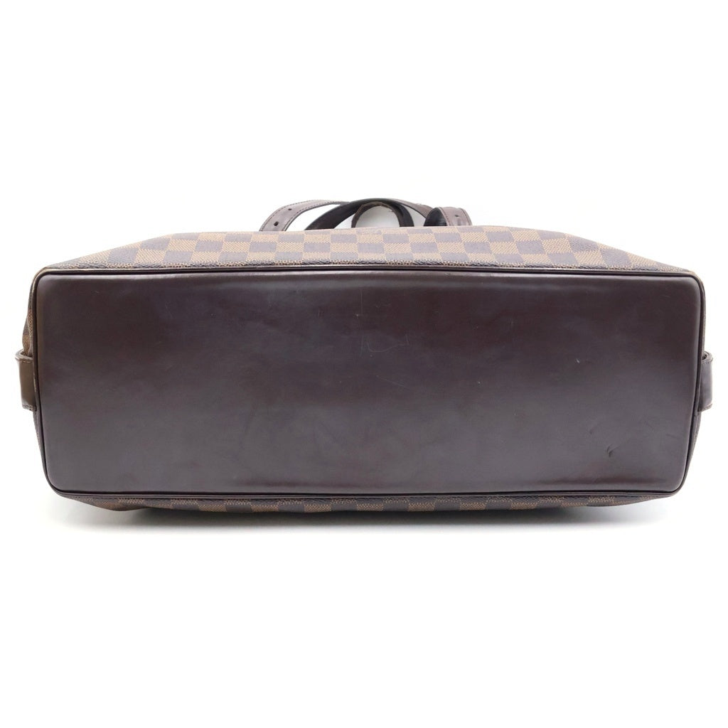 LOUIS VUITTON(ルイヴィトン) ダミエエべヌ チェルシー トートバッグ ハンドバッグ ブラウン レザー×PVC N51119 ゴールド金具 レディース