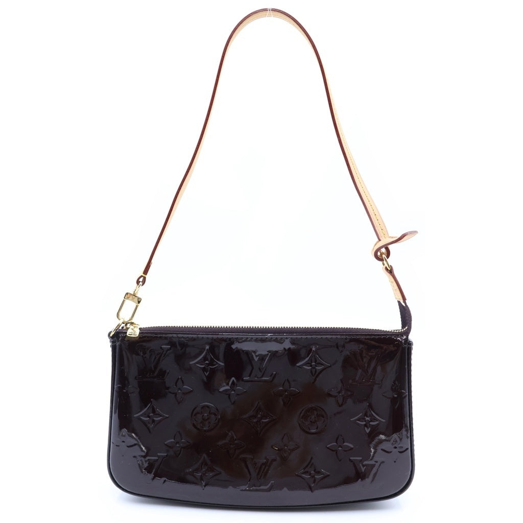 LOUIS VUITTON(ルイヴィトン) ポシェット アクセソワール アクセサリーポーチ モノグラム ヴェルニ アマラント M91576 レディース