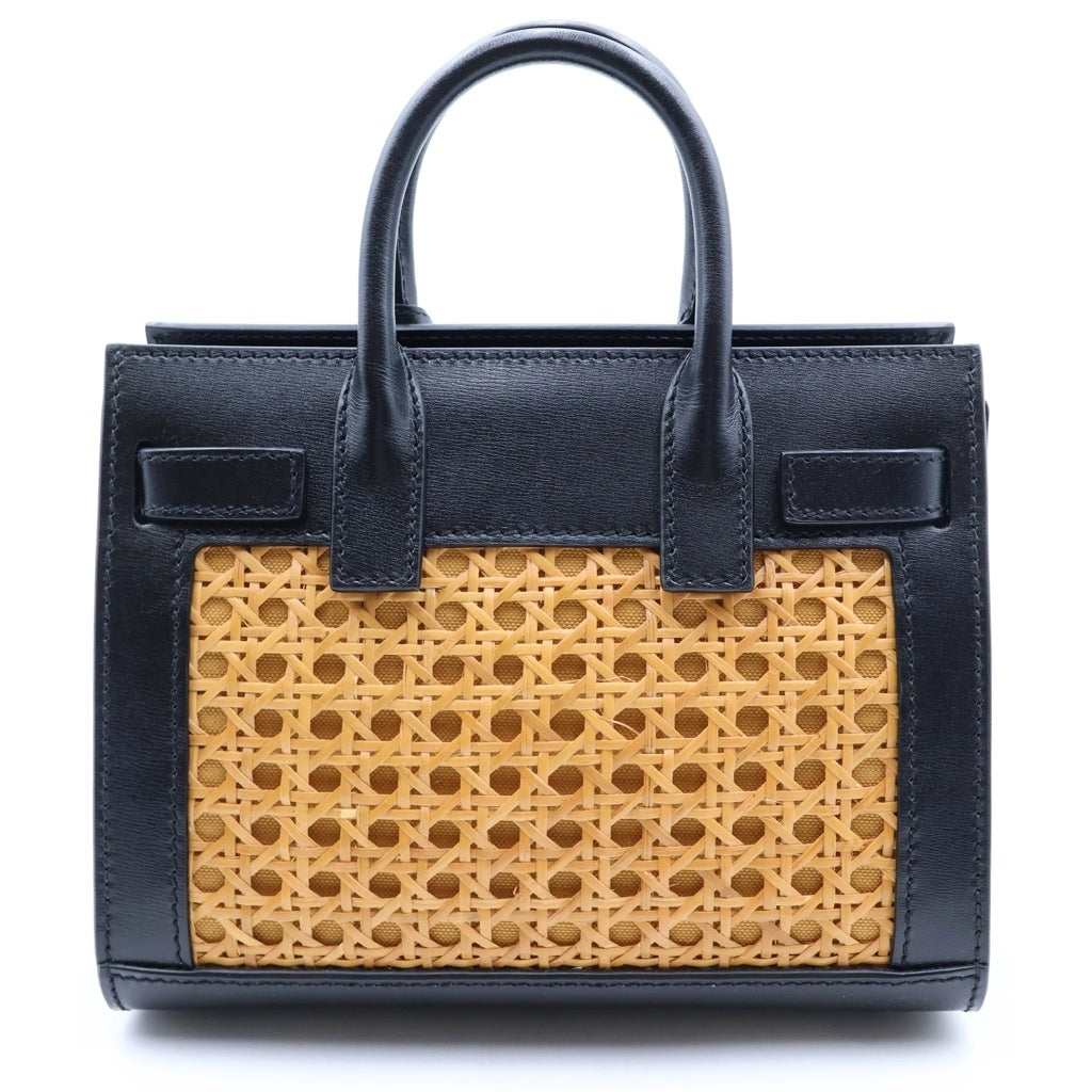 SAINT LAURENT PARIS(サンローランパリ) サック ドジュール ナノ ハンドバック 2wayショルダー レザー ブラック/ブラウン 400632 レディース