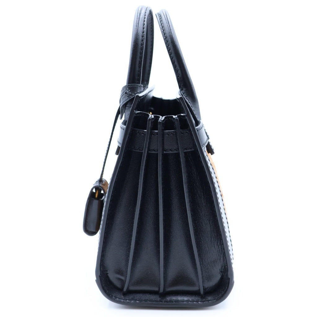 SAINT LAURENT PARIS(サンローランパリ) サック ドジュール ナノ ハンドバック 2wayショルダー レザー ブラック/ブラウン 400632 レディース
