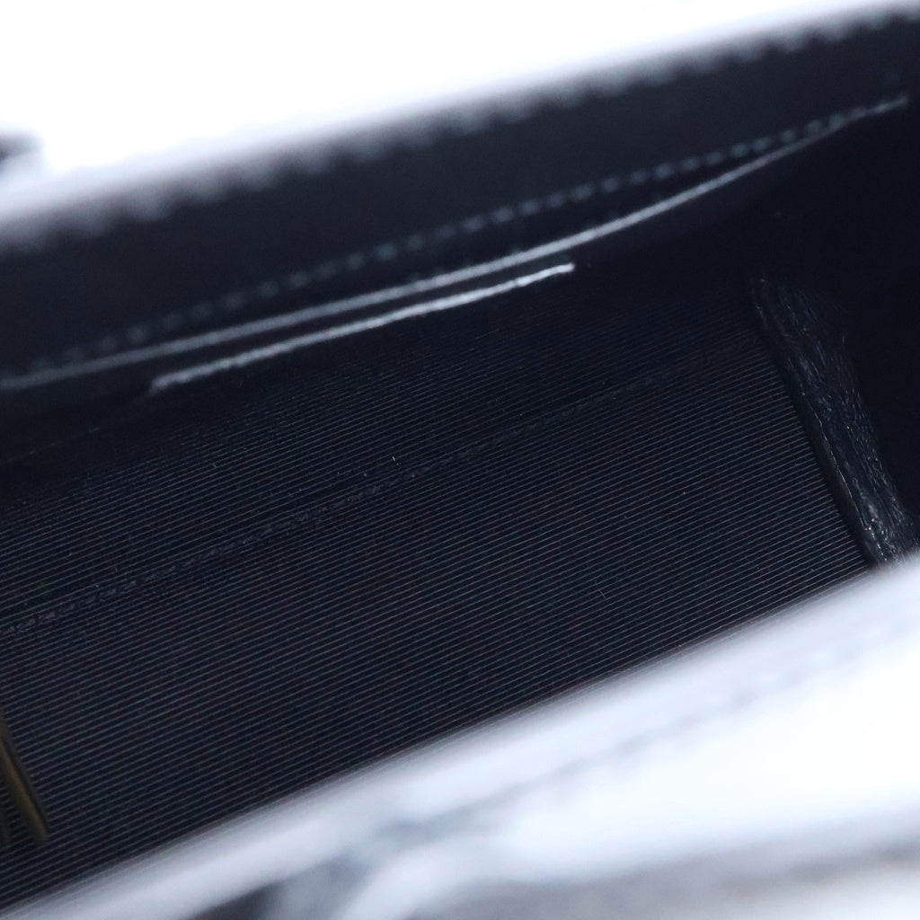 SAINT LAURENT PARIS(サンローランパリ) サック ドジュール ナノ ハンドバック 2wayショルダー レザー ブラック/ブラウン 400632 レディース