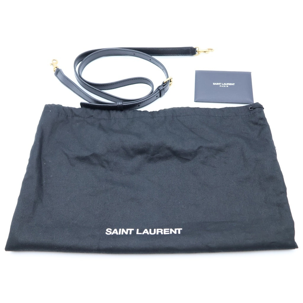 SAINT LAURENT PARIS(サンローランパリ) サック ドジュール ナノ ハンドバック 2wayショルダー レザー ブラック/ブラウン 400632 レディース