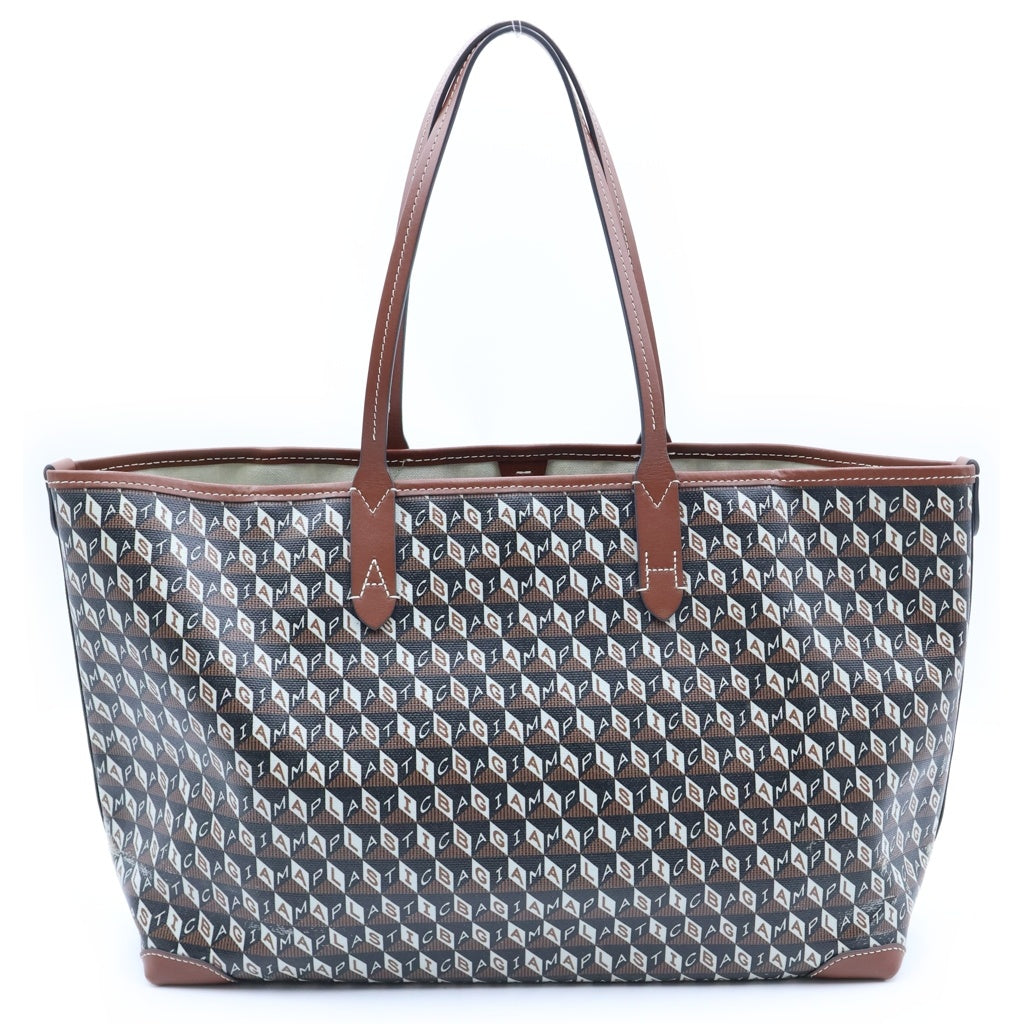 Anya Hindmarch(アニヤハインドマーチ) プラスチックトートバッグ スモール PVCレザー ブラウン レディース