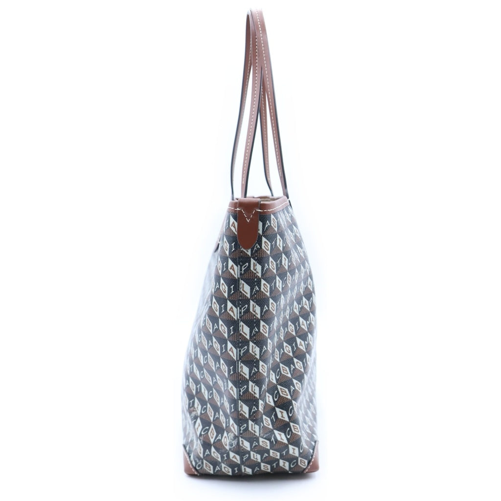 Anya Hindmarch(アニヤハインドマーチ) プラスチックトートバッグ スモール PVCレザー ブラウン レディース