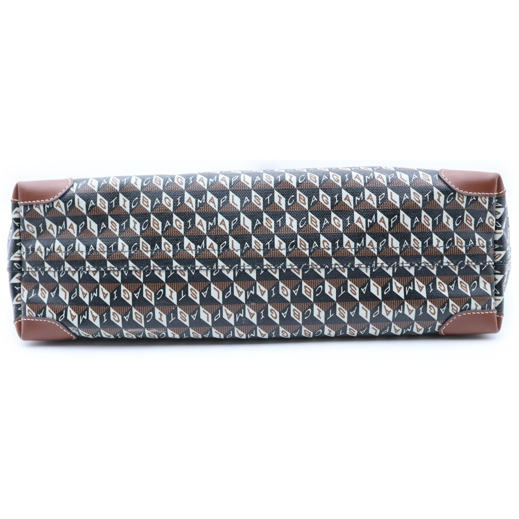 Anya Hindmarch(アニヤハインドマーチ) プラスチックトートバッグ スモール PVCレザー ブラウン レディース