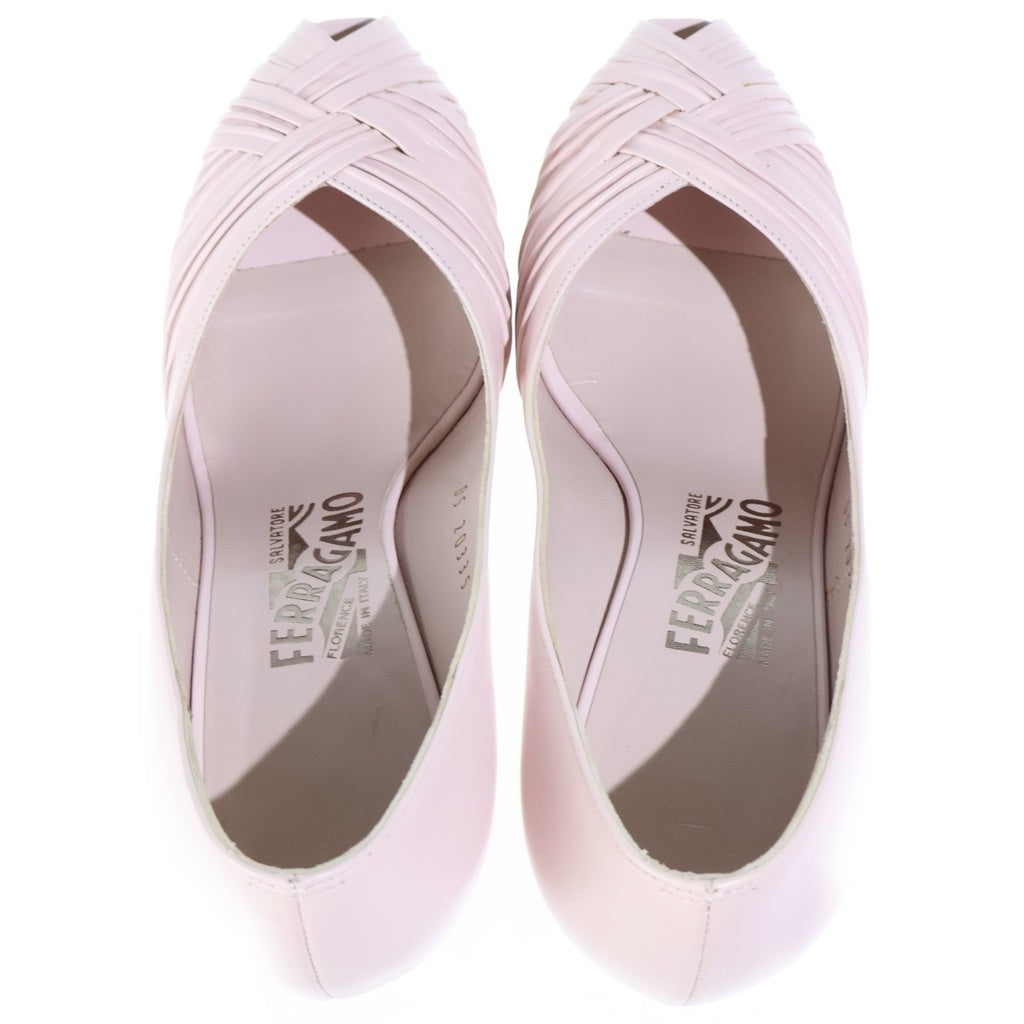 Salvatore Ferragamo(サルヴァトーレ フェラガモ) パンプス ヒール レザー ピンク レディース