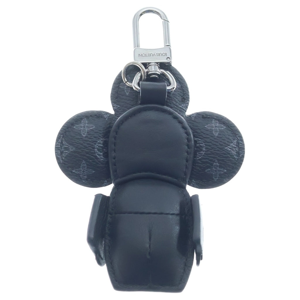 LOUIS VUITTON(ルイヴィトン) モノグラム エクリプス ポルトクレドゥドゥヴィヴィエンヌ バッグチャーム ブラック MP1998 ブラック金具 レディース