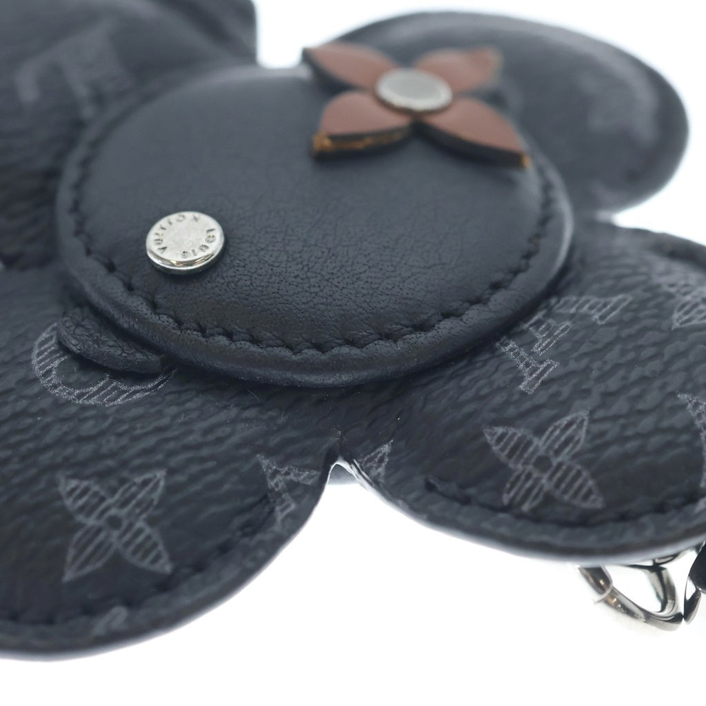 LOUIS VUITTON(ルイヴィトン) モノグラム エクリプス ポルトクレドゥドゥヴィヴィエンヌ バッグチャーム ブラック MP1998 ブラック金具 レディース