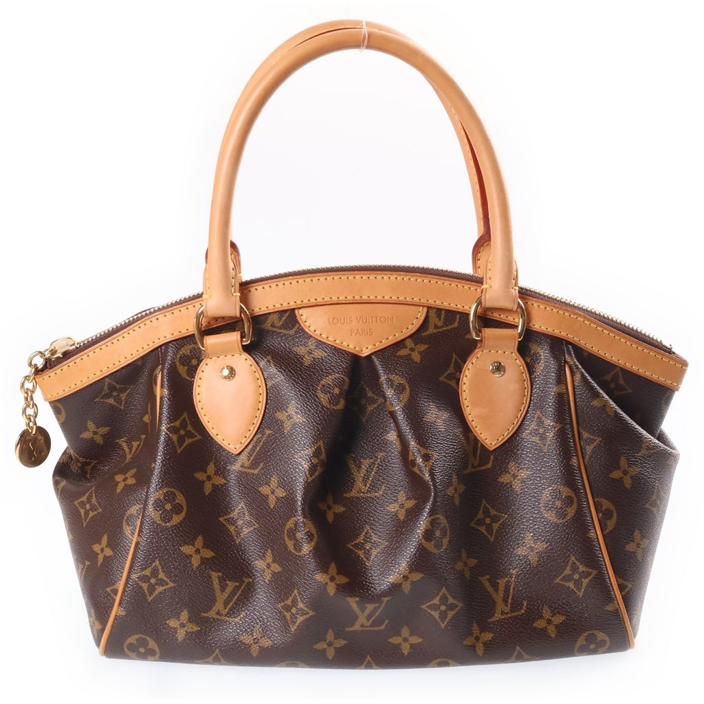 LOUIS VUITTON(ルイヴィトン) ティボリPM ハンドバック PVCレザー ブラウン M40143 ゴールド金具 レディース