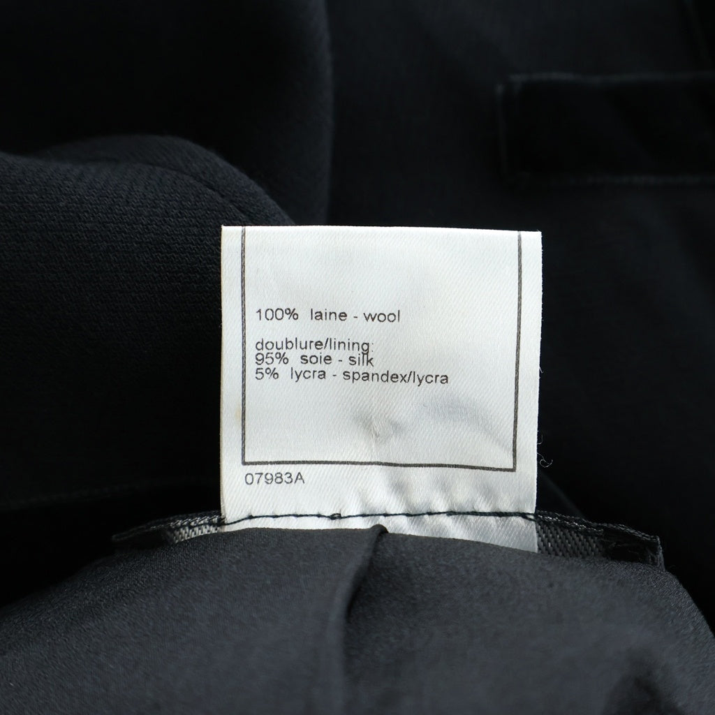 CHANEL(シャネル) 98AW VINTAGE Velvet Tape Designed Jacket ベルベット テープデザインジャケット ヴィンテージ フランス製 ブラック P11522V02954 レディース